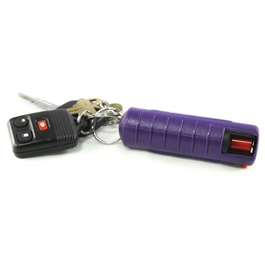 Streetwise™ 18 Hard Shell Keychain Pepper Spray Purple