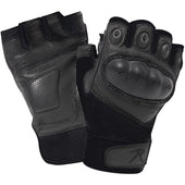 Rothco® Hard Knuckle Cut & Fire Resistant Fingerless Gloves S-XL - Gear & Apparel