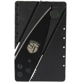 Secondary image - Folding Locking Credit Card Knife Black Stainless Steel 2.75