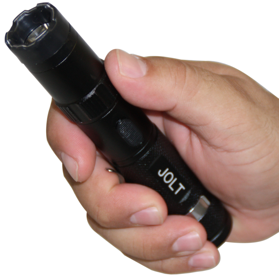 JOLT Police Tactical Rechargeable Stun Gun Flashlight 75M