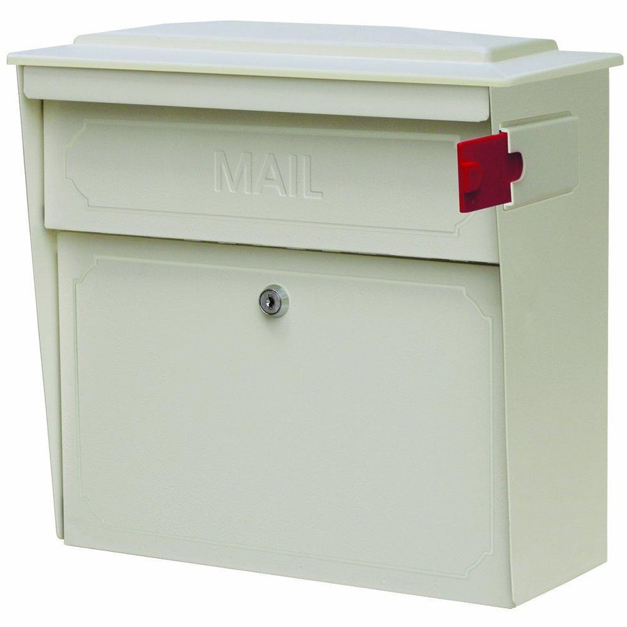 Mail Boss Townhouse Locking Security Mailbox Safe White