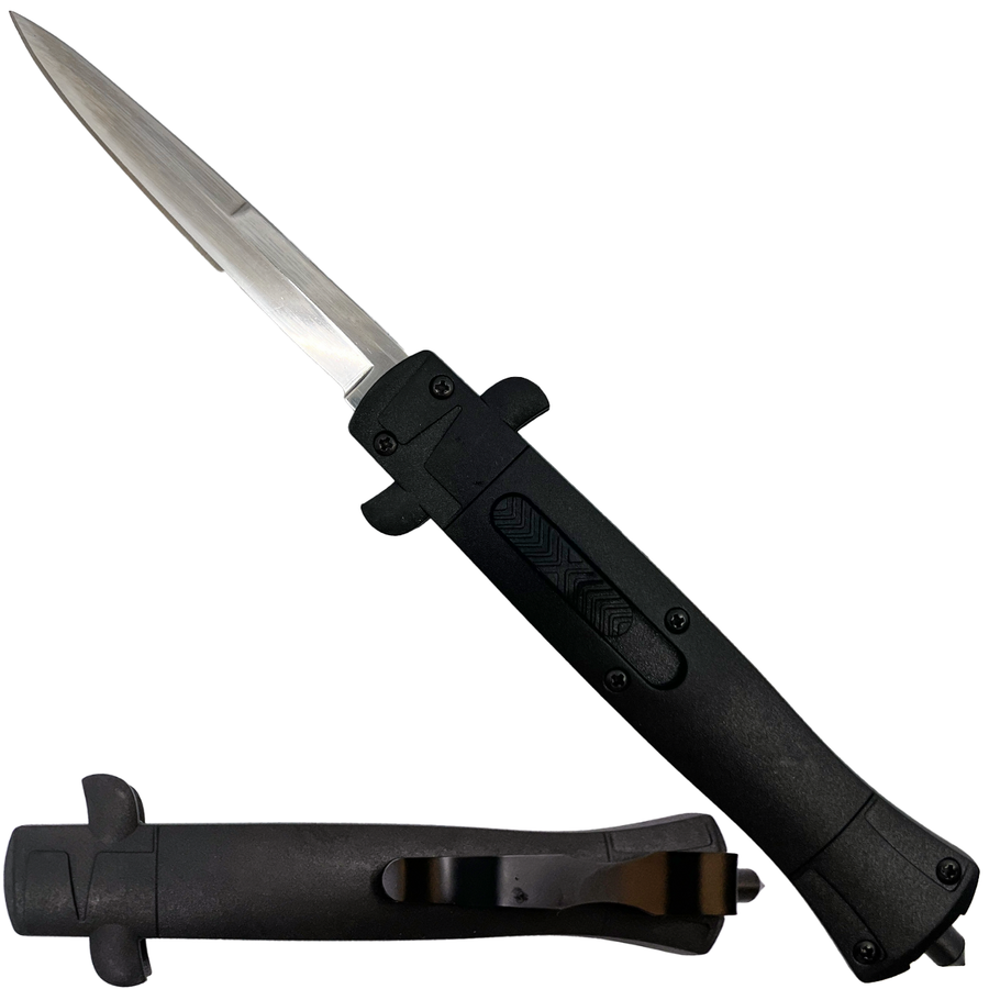 Automatic OTF Stiletto Knife 3.5" w/ Ultralight ABS Handle