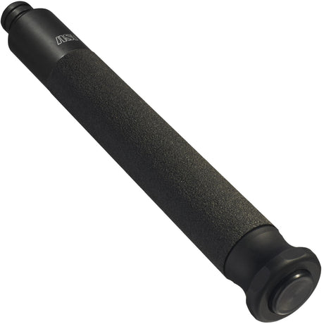 A black ASP Grip Baton Cap Replacement T Series inserted in a baton handle