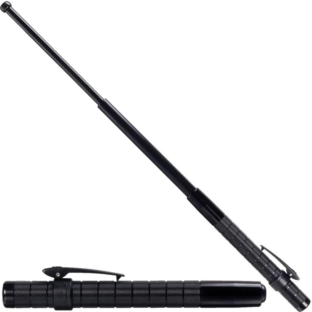 21 inch ASP Protector Friction Loc Expandable Baton in expanded and retracted state