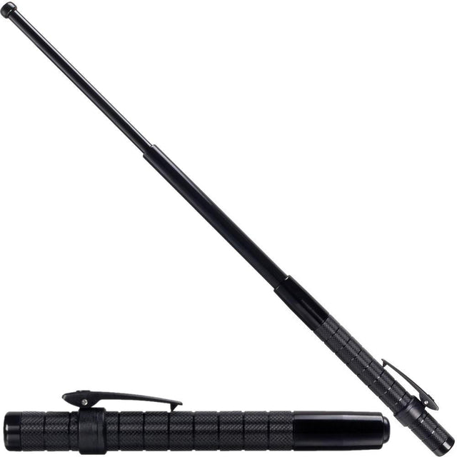 21 inch ASP Protector Friction Loc Expandable Baton in expanded and retracted state