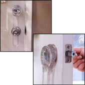 The Lock Locker™ Deadbolt Security Latch Clear - Door Locks