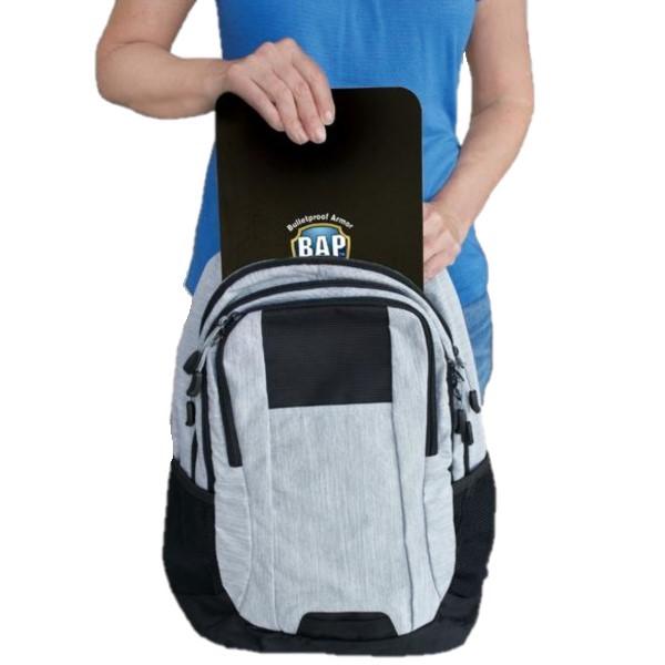 BAP™ Level IIIA Bulletproof Backpack Ballistic Hard Plate 10" x 19"