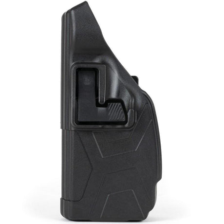 Side view of an empty Quick Draw Holster of BLACKHAWK! TASER X2 