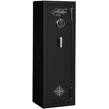 A black closed Hollon HGS-11E Hunter Series Fire Resistant Gun Safe