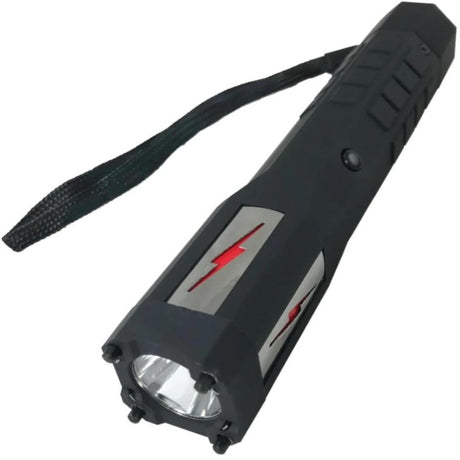 Black JOLT Lightning Rod Stun Flashlight with wrist strap