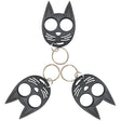 Three Black Protect A Friend Brutus Bulldog Keychain Weapon with keyring