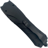 Back view of Streetwise Serpent LED Glass Breaker Stun Gun 83M with metal clip