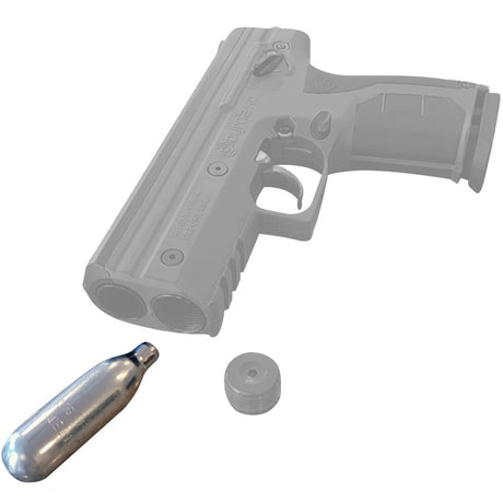 A piece of Byrna 8 Gram CO2 Cartridges & Oiler be inserted to projectile gun