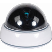 Safety Tech Fake Dome Security Camera w/ LED Light - Fake Security Cameras