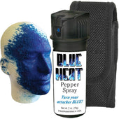 Eliminator™ Blue Heat Marking Dye Pepper Spray 2 oz. w/ Holster - Eliminator Pepper Spray