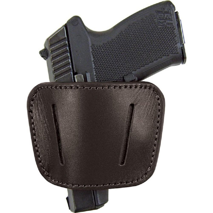 Belt Slide Concealed Leather Gun Holster Black Med/Large