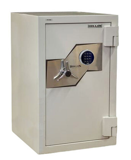 A closed Hollon 845E Fire & Burglary Rated Keypad Lock Safe