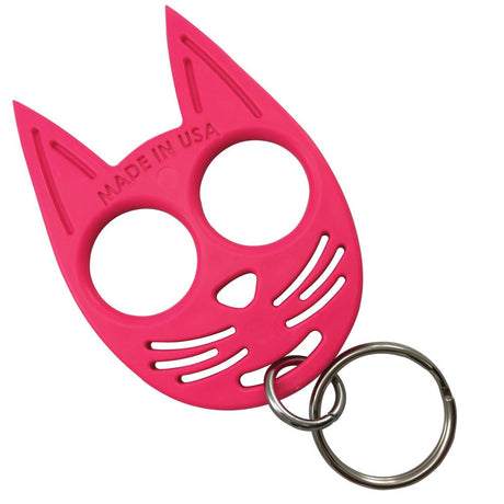 Hot Pink My Kitty Plastic Self-Defense Keychain Weapon with keyring