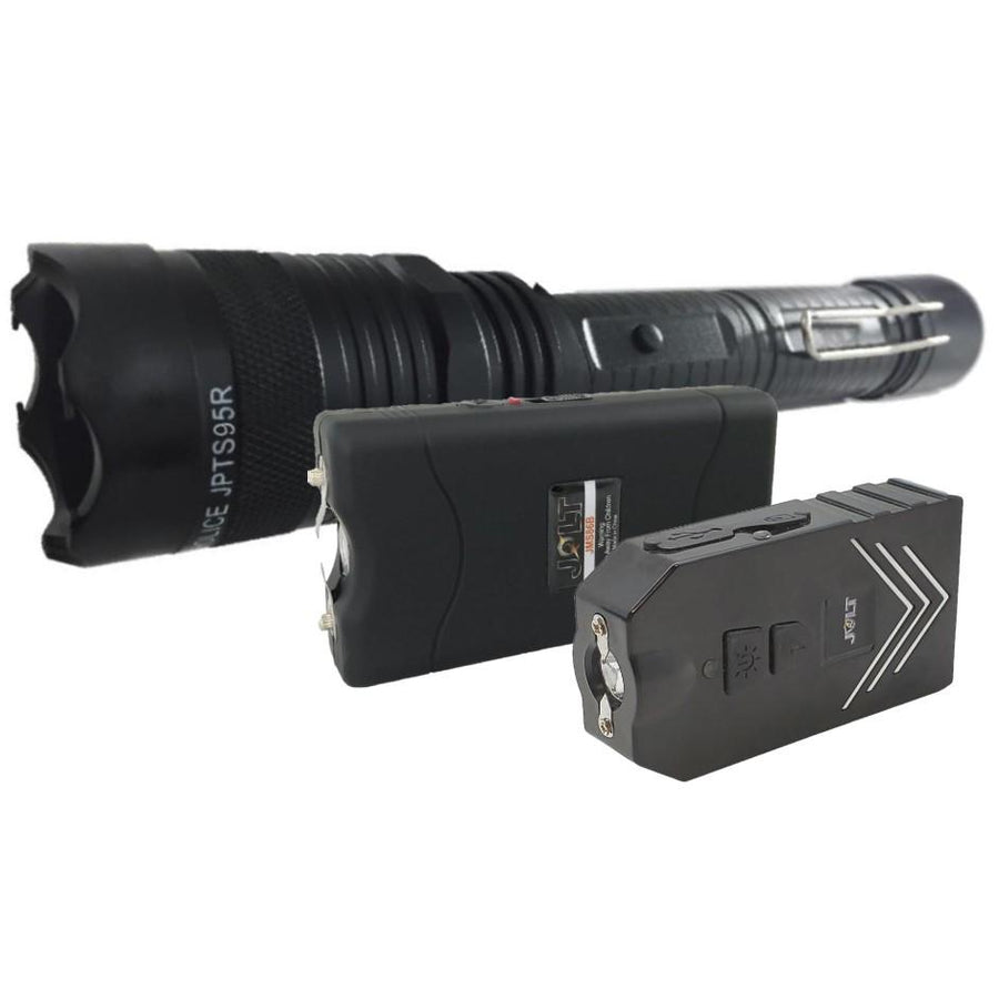 JOLT Ultimate Rechargeable LED Stun Gun Bundle Pack Media 1 of 14