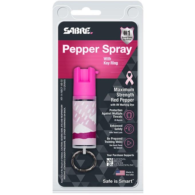 SABRE® Red Mini Designer Keychain Pepper Spray 1/2 oz.