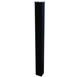 43" Black Mail Boss In-Ground Steel Mounting Post