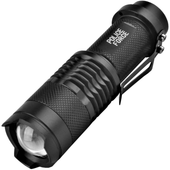 Police Force Tactical 3.5'' Mini Q5 LED Zoom Flashlight 220 Lm - Cheap Flashlights