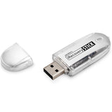 White Paraben iPhone File & Data Recovery USB Stick with the cap removed