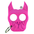 Pink Brutus Bulldog self-Defense Keychain Knuckle Weapon with keyring