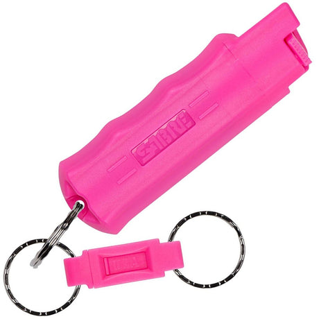 hot pink SABRE® Red Pepper Spray w/ Quick Release Keychain