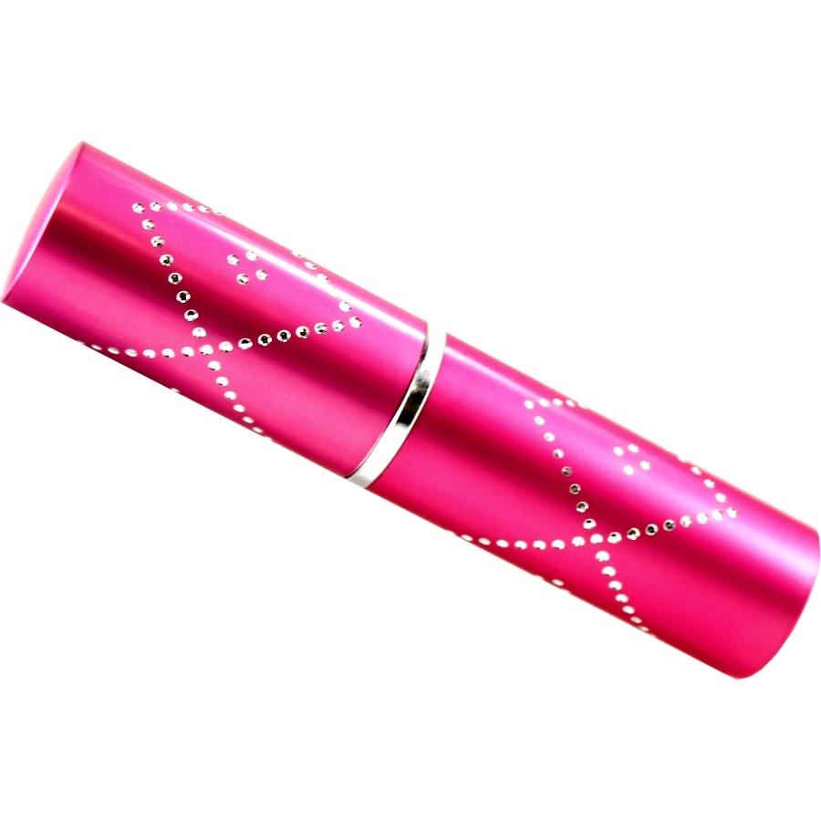 Pink Streetwise Perfume Protector Disguised Rechargeable Stun Gun 17M with closed cap