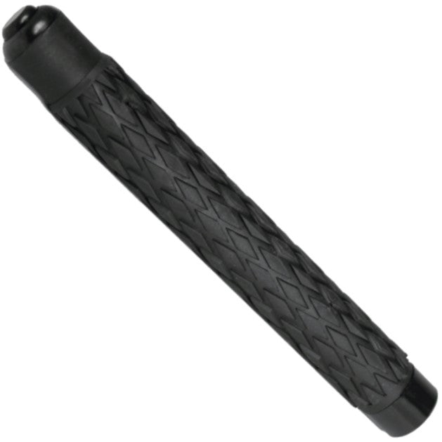 A 21" Police Force Tactical Expandable Solid Steel Baton in collapsed form