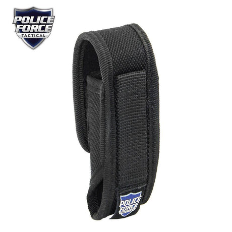 A backview of black Police Force Tactical Nylon Pepper Spray Holster Medium