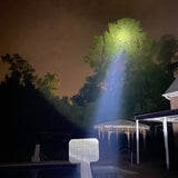 Police Force Tactical Torch Stun Gun Flashlight turned on in the dark