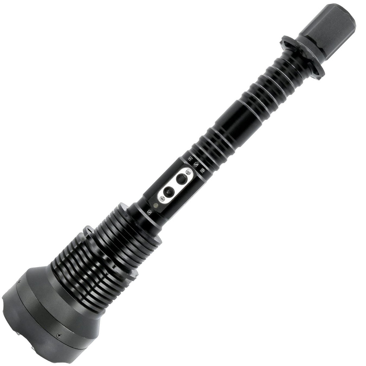 A side view of Police Force Tactical Torch Stun Gun Flashlight 17M