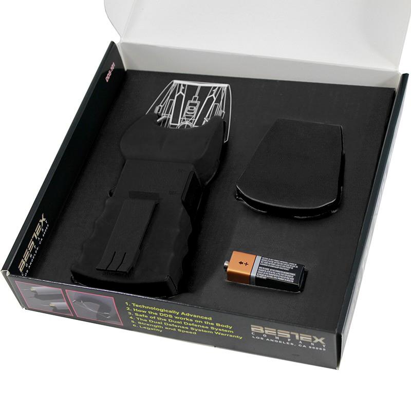 The Dual Defense System Shooting Stun Gun in Packaging