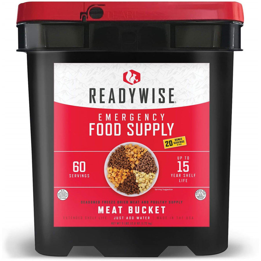 ReadyWise™ 60-Serving Freeze Dried Meat & Rice Emergency Food Supply