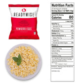 Secondary image - ReadyWise™ 144-Serving Freeze Dried Powdered Eggs Emergency Food Supply