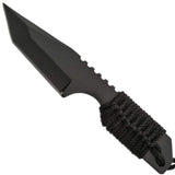 Black 4.5" Outdoor Survival Tanto Knife with wrapped handle from Rite Edge 