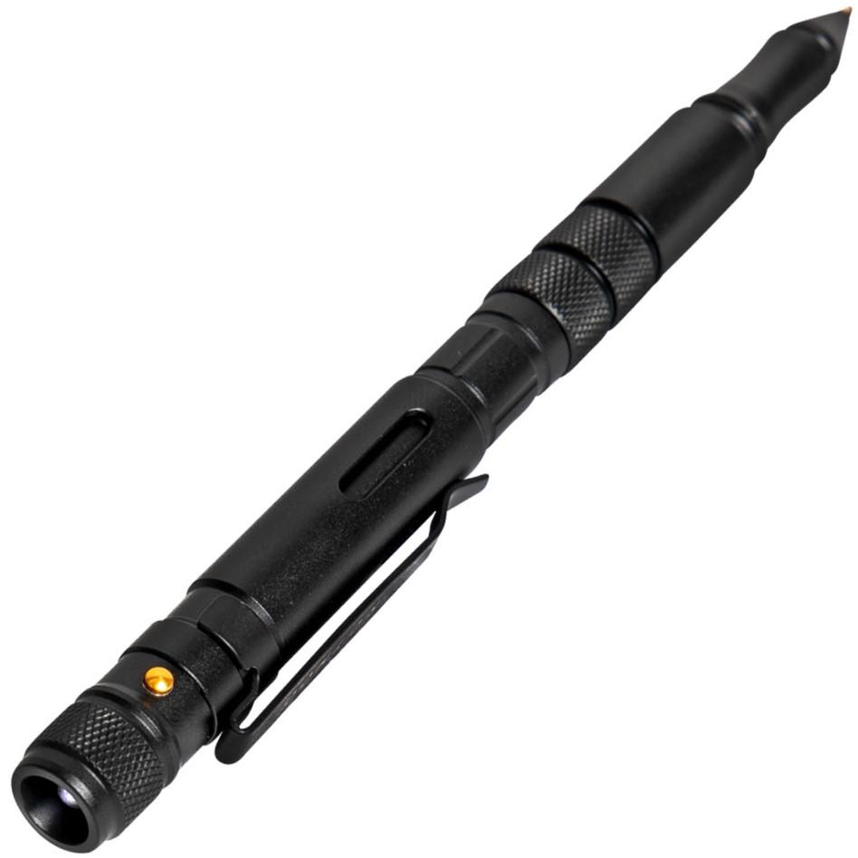 Angle view of Rothco 7-in-1 Glass Breaker Tactical Pen & Flashlight