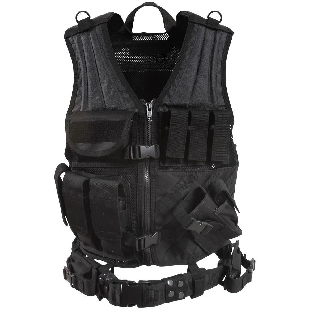 Cross Draw MOLLE System Tactical Military Vest