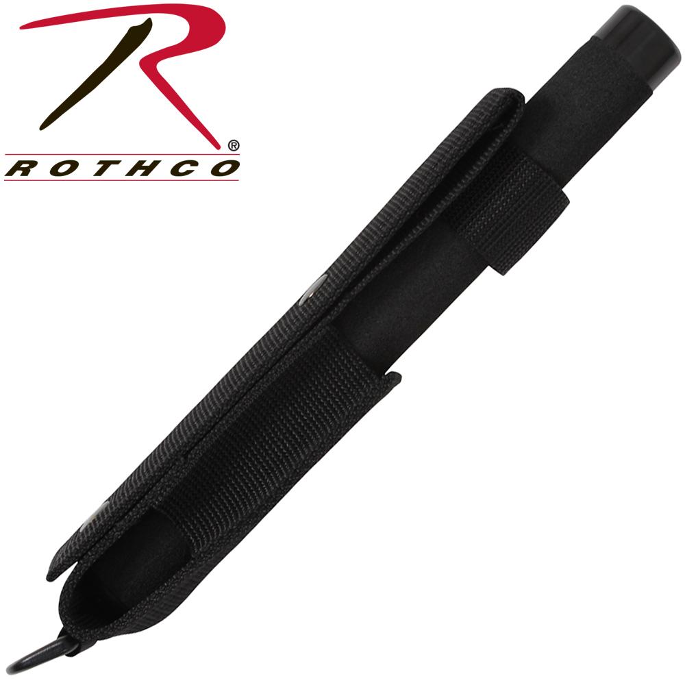 26" Rothco Solid Steel Expandable Baton inside its nylon holster