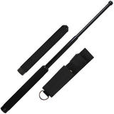 26 inch Solid Steel Expandable Baton extended and retracted state with Nylon Holster from Rothco