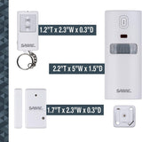 Dimensions of SABRE® Wireless Home Security Alarm System