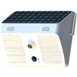 White Solar-powered Home Night Vision Floodlight Security Camera 1080p HD WiFi