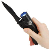 Safety Tech Sting Blade Stun Gun Knife & Flashlight 20M - Folding Knives