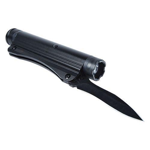 Safety Tech Sting Blade Stun Gun Knife & Flashlight 20M