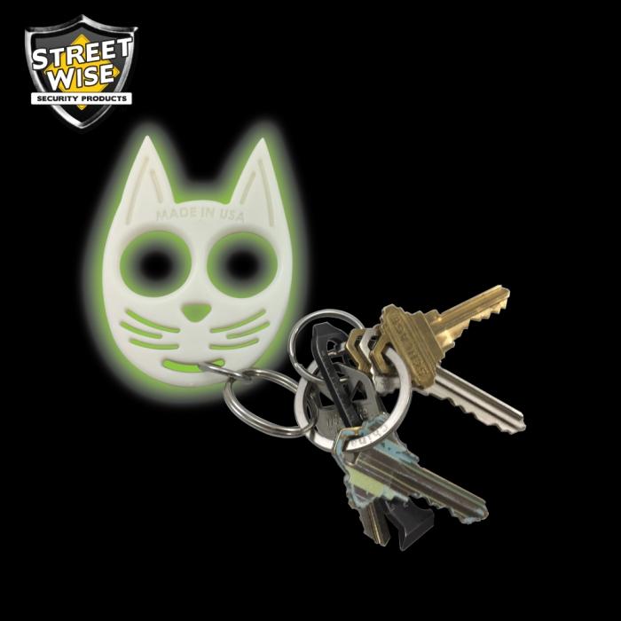 My Kitty Plastic Self-Defense Keychain Weapon Glow-in-the-Dark