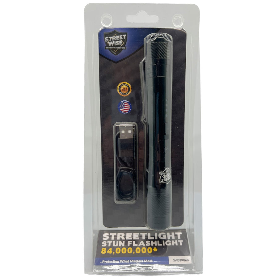 Streetwise™ Streetlight LED Flashlight Stun Gun 83M