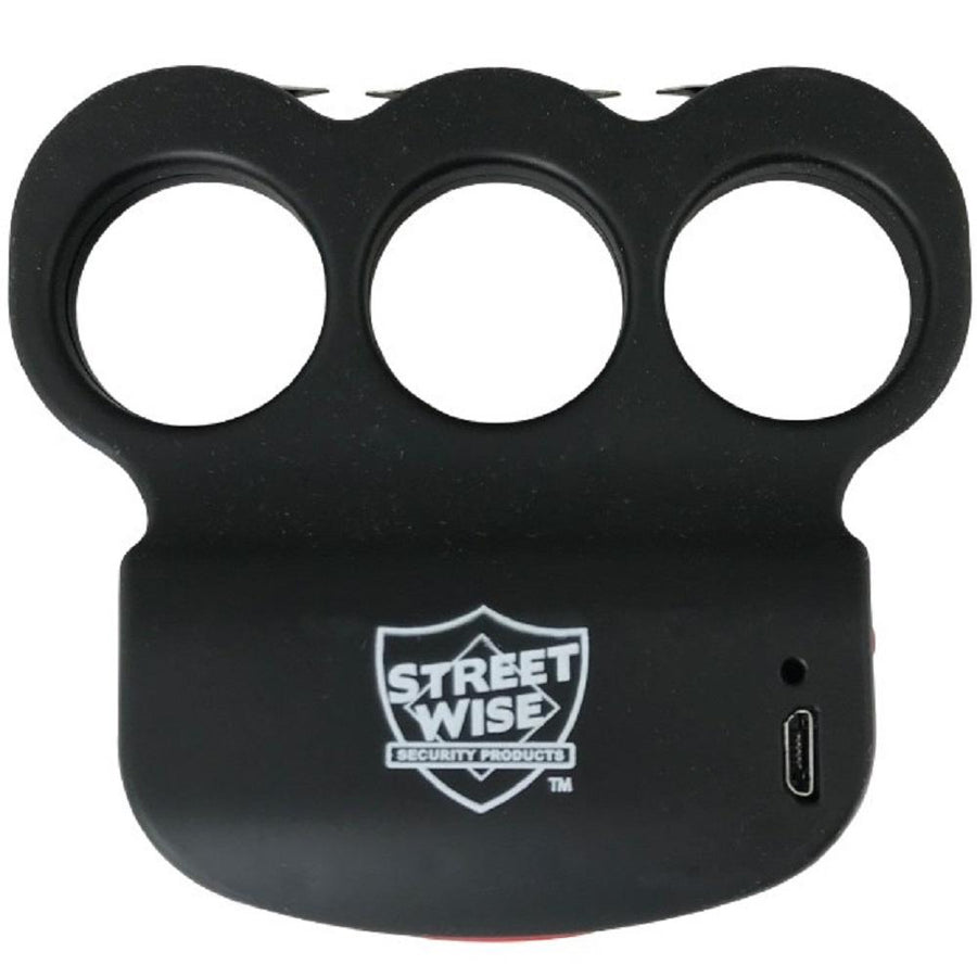 Streetwise™ Triple Sting Ring Knuckle Stun Gun Black 28M