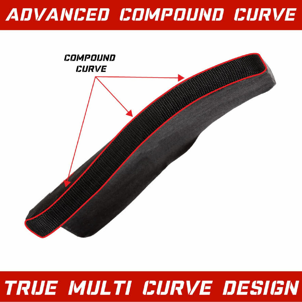 Side view of Black Spartan Hecules Level IV Ceramic Body Armor showing its multi-curve design